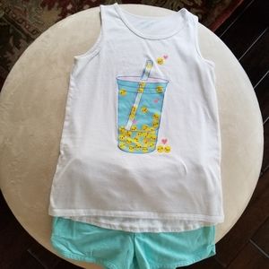 Girls Sz 10/12 Cat & Jack Short Outfit